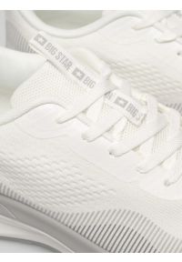 Big-Star - Sneakersy męskie białe TT174252 101. Okazja: na spacer. Nosek buta: okrągły. Zapięcie: sznurówki. Kolor: biały. Materiał: jeans, syntetyk, materiał, dresówka. Sport: fitness, turystyka piesza #5