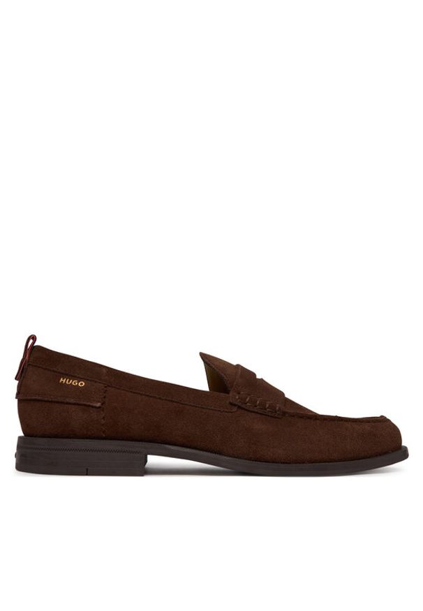 Hugo - HUGO Mokasyny Varian 50563464 Brązowy. Kolor: brązowy. Materiał: zamsz, skóra