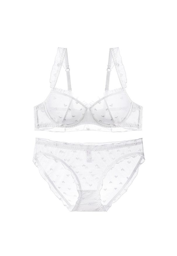 Intica - Zestaw bielizny z koronkowymi detalami na co dzień i specjalne okazje Heajung. Kolor: biały. Materiał: koronka