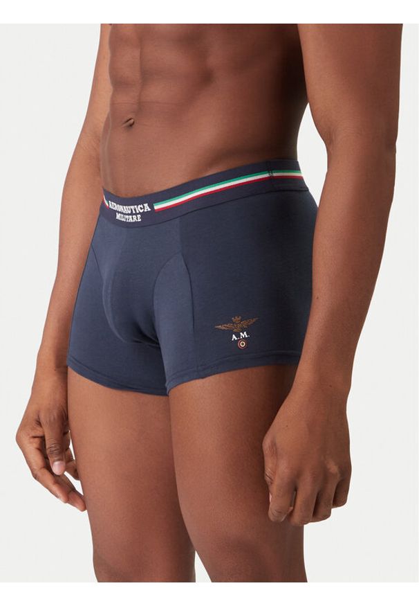 Aeronautica Militare Komplet 3 par bokserek AM1UBX001T Granatowy. Kolor: niebieski. Materiał: bawełna