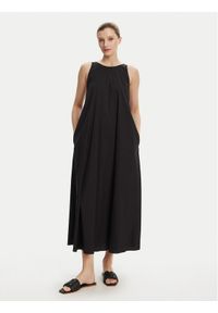 Max Mara Beachwear Sukienka letnia Romea 2516221019 Czarny Relaxed Fit. Kolor: czarny. Materiał: bawełna. Sezon: lato
