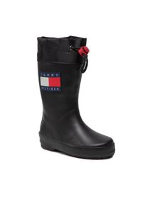 TOMMY HILFIGER - Tommy Hilfiger Kalosze Rain Boot T3X6-30766-0047 M Czarny. Kolor: czarny