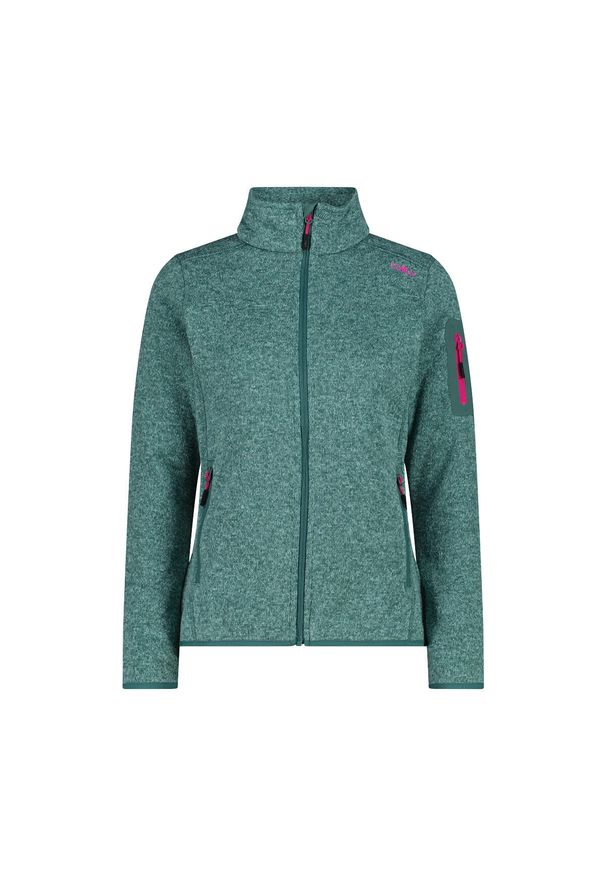 Bluza polarowa damska CMP Haze Jacket Knitted. Kolor: szary. Materiał: polar. Sport: narciarstwo, turystyka piesza