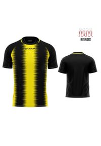 Givova Stripe Sport T-shirt Żółto-Czarny XL - Oddychający i Zrównoważony. Kolor: czarny, żółty, wielokolorowy. Sport: piłka nożna