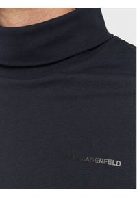 Karl Lagerfeld - KARL LAGERFELD Golf 755032 524226 Granatowy Regular Fit. Typ kołnierza: golf. Kolor: niebieski. Materiał: bawełna #3