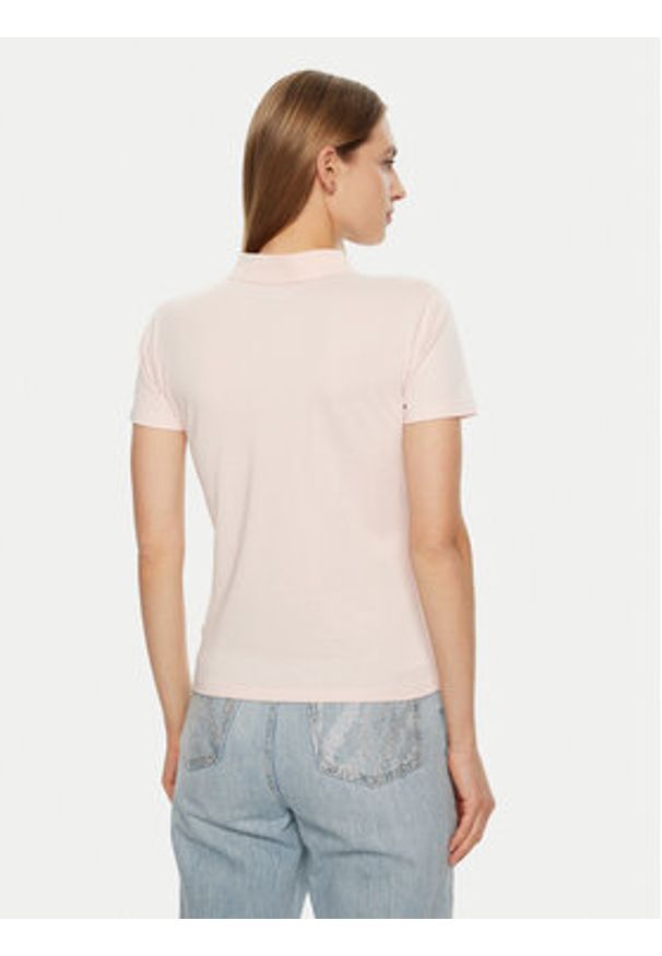 Guess Jeans Polo W5RP47 KARS2 Beżowy Regular Fit. Typ kołnierza: polo. Kolor: beżowy. Materiał: bawełna