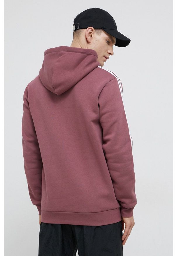 adidas Originals Bluza HE9478 męska kolor różowy z kapturem gładka. Typ kołnierza: kaptur. Kolor: różowy. Materiał: poliester, dzianina. Wzór: gładki