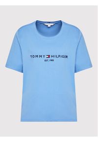 Tommy Hilfiger Curve T-Shirt Crv WW0WW29738 Niebieski Regular Fit. Kolor: niebieski. Materiał: bawełna #3