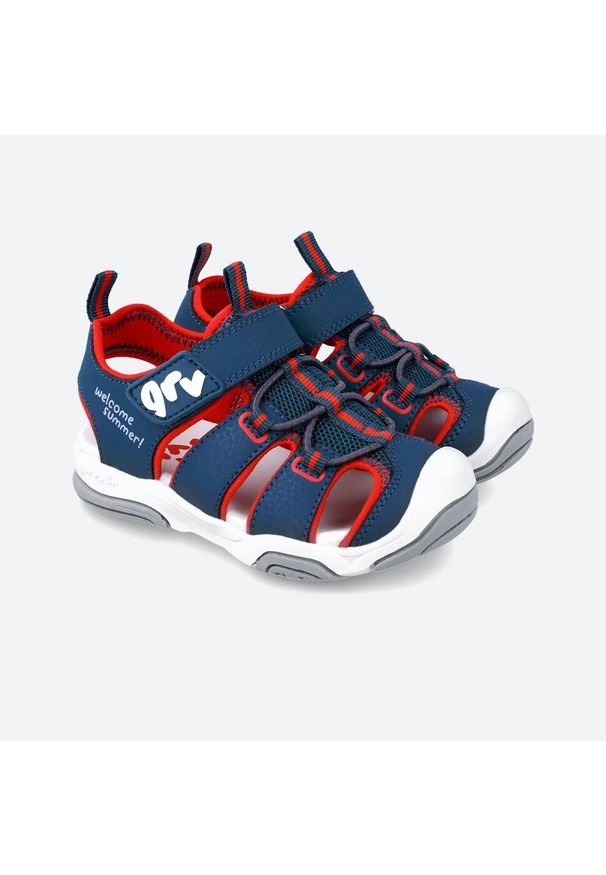 Garvalin - Sandały GARVALIN 242860G Niebieski. Kolor: niebieski. Materiał: tkanina, syntetyk