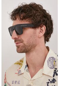 Tom Ford okulary przeciwsłoneczne męskie kolor czarny. Kolor: czarny #1