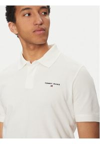 Tommy Jeans Polo Linear DM0DM20914 Biały Regular Fit. Typ kołnierza: polo. Kolor: biały. Materiał: bawełna #5