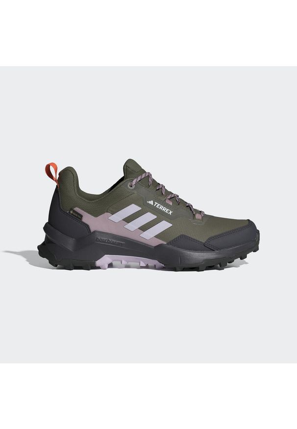 Adidas - Terrex AX4 GORE-TEX Hiking Shoes. Kolor: fioletowy, beżowy, różowy, szary, wielokolorowy. Materiał: materiał. Technologia: Gore-Tex. Model: Adidas Terrex