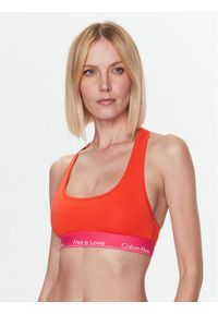 Calvin Klein Underwear Biustonosz top 000QF7281E Czerwony. Kolor: czerwony. Materiał: bawełna, lyocell