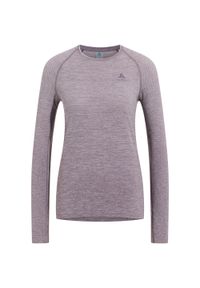 Odlo - Koszulka z długim rękawem damska ODLO Essential Seamless T-Shirt Crew Neck. Kolor: fioletowy. Długość rękawa: długi rękaw. Długość: długie #1