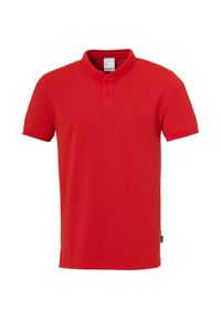 UHLSPORT - Koszulka polo dla dzieci Uhlsport Essential Prime. Typ kołnierza: polo. Kolor: wielokolorowy, czarny, czerwony. Materiał: materiał. Sport: piłka nożna #1