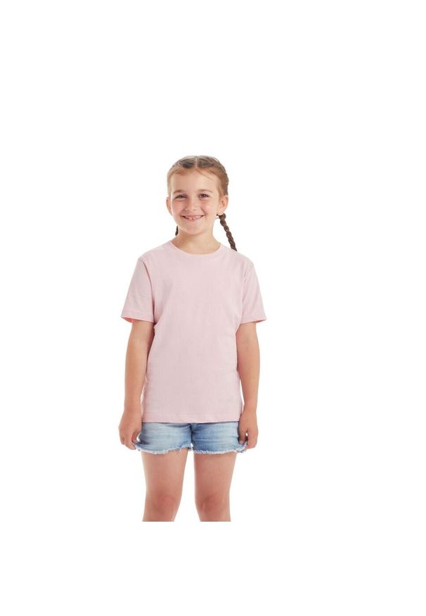MANTIS - Koszulka Dziecięca Essential Plain T-shirt. Kolor: różowy. Sport: turystyka piesza
