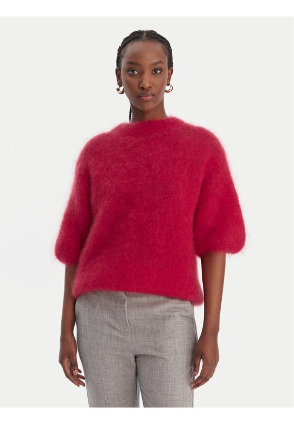 Dixie Sweter M277Y101A Czerwony Relaxed Fit. Kolor: czerwony. Materiał: syntetyk