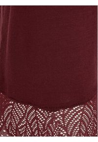 Femilet by Chantelle Spodnie piżamowe Jazz FNA560 Bordowy Regular Fit. Kolor: czerwony. Materiał: wiskoza #2