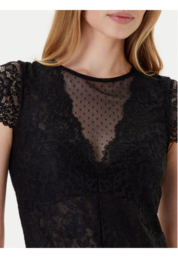 Morgan Body 201-DONAO.N Czarny Slim Fit. Kolor: czarny. Materiał: syntetyk