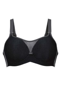 ANITA ACTIVE - Stanik do biegania Performance WireX z wysoki poziomem podtrzymywania. Kolor: czarny. Materiał: elastan, poliester, poliamid. Rodzaj stanika: biustonosz z fiszbinami. Długość rękawa: na ramiączkach. Sport: bieganie