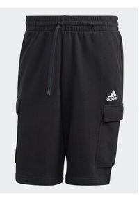 Adidas - adidas Szorty sportowe Essentials HA4338 Czarny Regular Fit. Kolor: czarny. Materiał: bawełna. Styl: sportowy #7