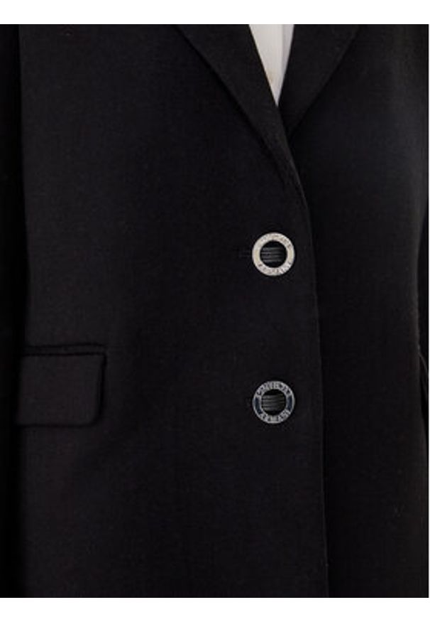 Armani Exchange Płaszcz wełniany XW000716 AF16206 UC001 Czarny Slim Fit. Kolor: czarny. Materiał: syntetyk, wełna