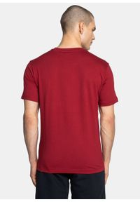 Koszulka męska czerwona Champion Organic Cotton Script Logo. Kolor: czerwony. Materiał: materiał #3
