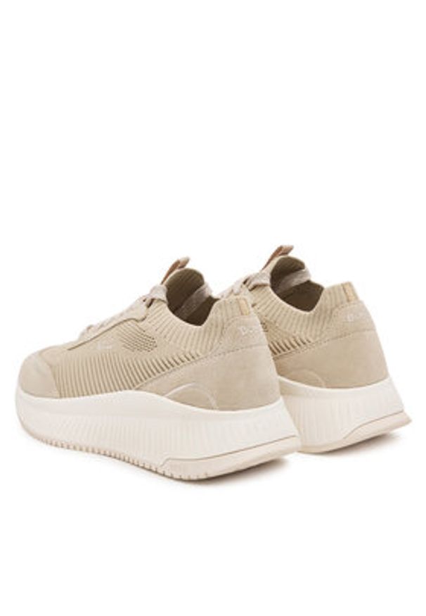 BOSS Sneakersy TTNMEVO 50536413 Beżowy. Kolor: beżowy. Materiał: materiał