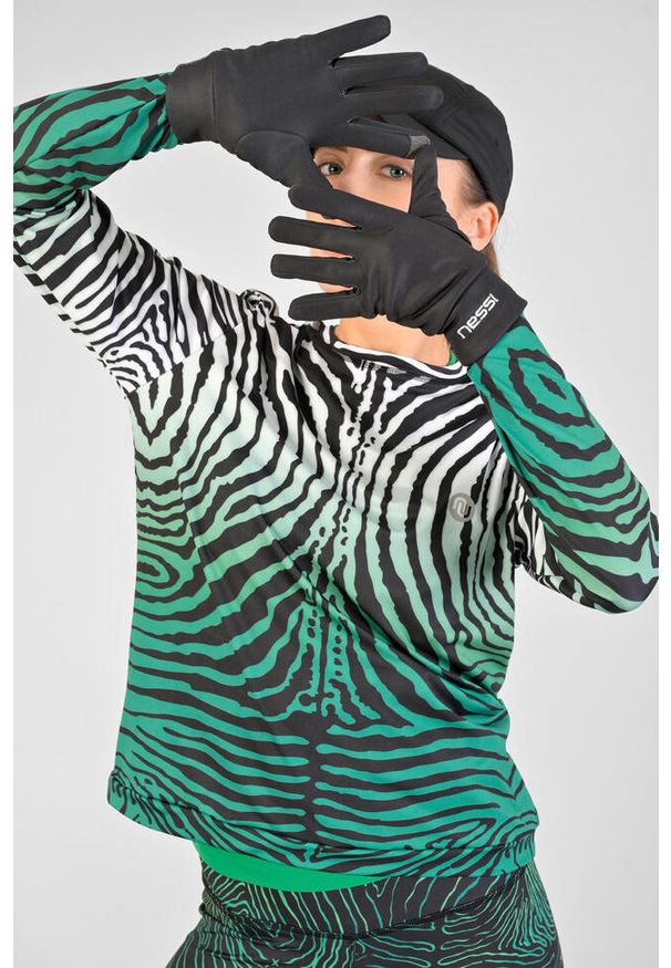 NESSI SPORTSWEAR - Rękawiczki termoaktywne do biegania Unisex Nessi Sportswear Pro. Kolor: czarny. Sport: bieganie