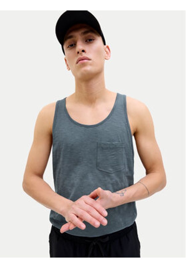 Jack & Jones Tank top Varenna 12273165 Szary Regular Fit. Kolor: szary. Materiał: bawełna