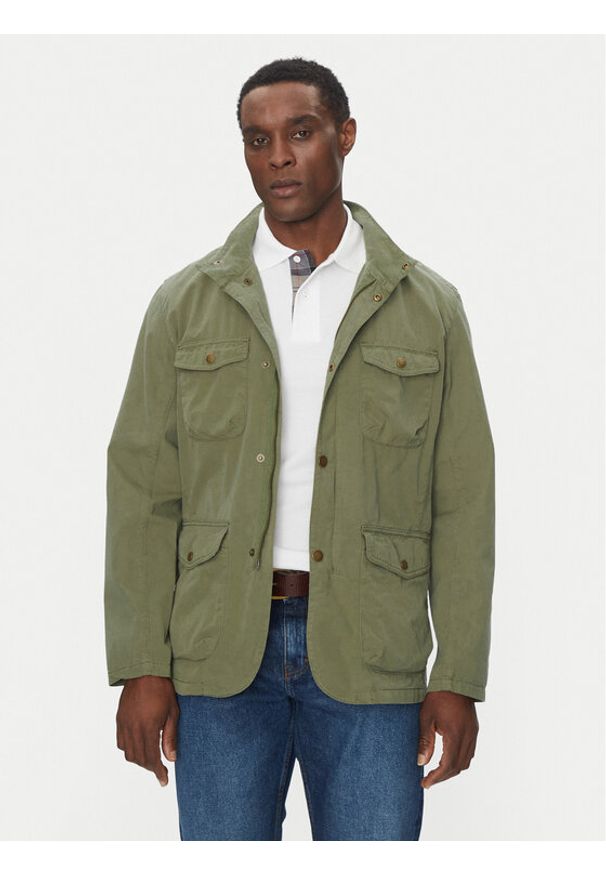 Barbour Kurtka przejściowa Ogston MCA1039OL11 Zielony Tailored Fit. Kolor: zielony. Materiał: bawełna