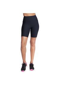 skechers - Spodenki sportowe damskie Go Flex Rib High Waisted 8 Inch Bike Short. Kolor: czarny. Materiał: nylon. Długość: krótkie