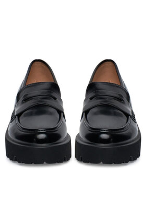 DeeZee Loafersy 3976-1 Czarny. Kolor: czarny. Materiał: materiał