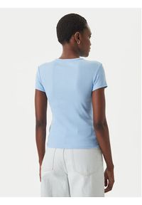 Tommy Jeans T-Shirt Essential DW0DW17383 Błękitny Slim Fit. Kolor: niebieski. Materiał: bawełna #5