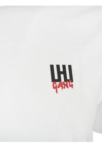 Les Hommes T-shirt | UIT200700P | Logo Gang T-Shirt | Mężczyzna | Biały. Okazja: na co dzień. Kolor: biały. Materiał: bawełna. Wzór: nadruk. Styl: casual #2