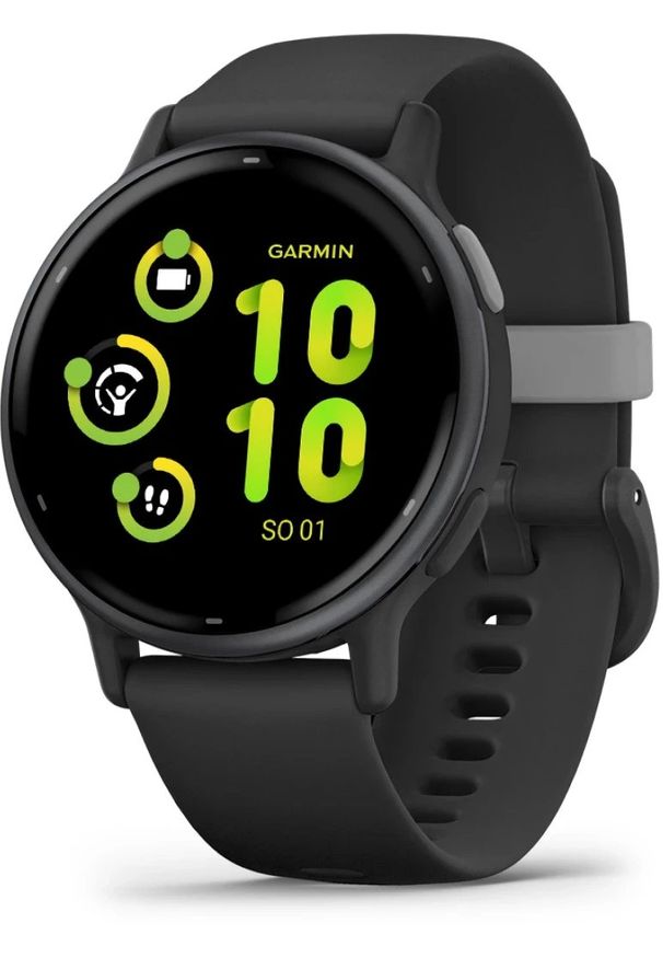 GARMIN - Zegarek sportowy Garmin Vivoactive 5 Czarny (010-02862-10). Kolor: czarny. Styl: sportowy