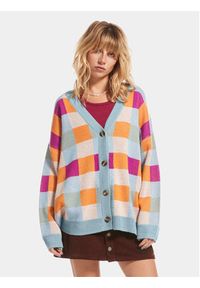 Roxy Kardigan Small Slow Chec Swtr ERJSW03578 Niebieski Regular Fit. Kolor: niebieski. Materiał: syntetyk #5