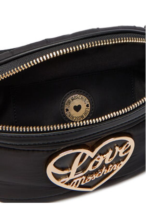 Love Moschino - LOVE MOSCHINO Torebka JC4355PP0NKY100A Czarny. Kolor: czarny. Materiał: materiał