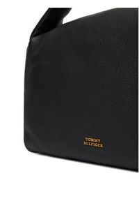 TOMMY HILFIGER - Tommy Hilfiger Torebka City Leather Shoulder Bag AW0AW18152 Czarny. Kolor: czarny. Materiał: skórzane #3