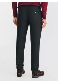 Pako Lorente - PAKO LORENTE - Czarne spodnie męskie. Kolor: czarny. Materiał: poliester, wiskoza, elastan. Wzór: gładki. Sezon: zima, jesień. Styl: klasyczny #5