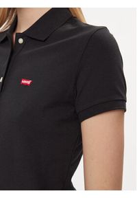 Levi's® Polo 52599-0046 Czarny Slim Fit. Typ kołnierza: polo. Kolor: czarny. Materiał: bawełna