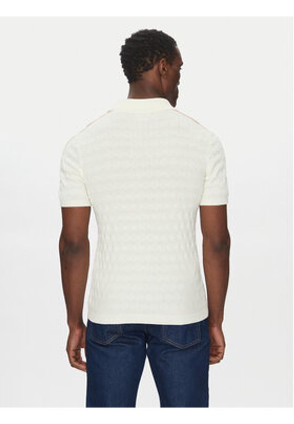 Liu Jo Sweter Maglia Chiusa QA5029 MA71P Écru Regular Fit. Materiał: bawełna