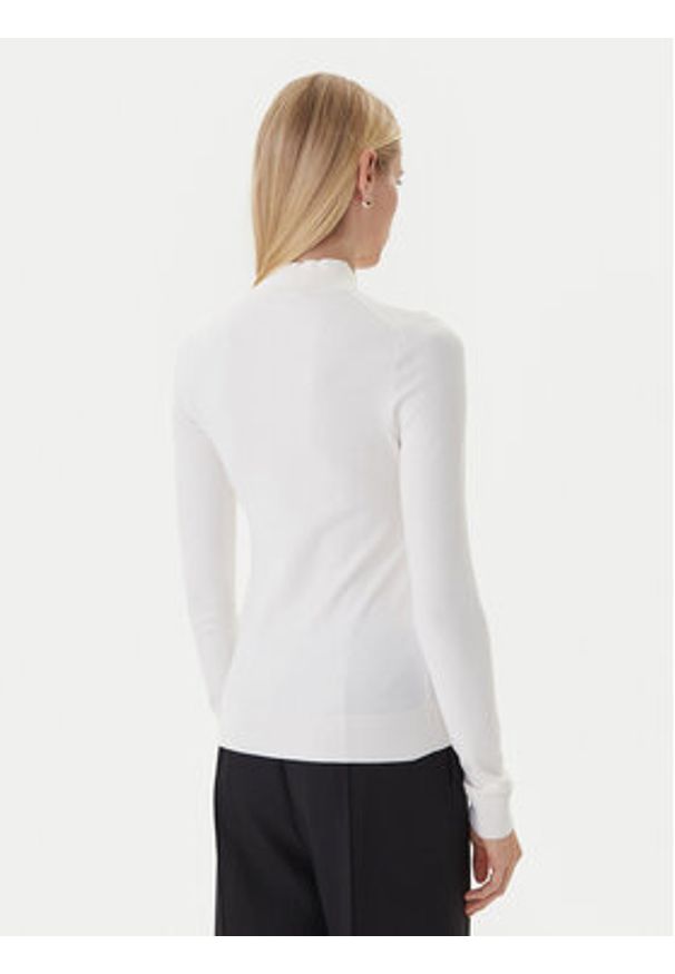 TOMMY HILFIGER - Tommy Hilfiger Sweter WW0WW47462 Écru Regular Fit. Materiał: syntetyk