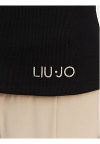 Liu Jo Beachwear Top VA6122 J4822 Czarny Regular Fit. Kolor: czarny. Materiał: bawełna #3