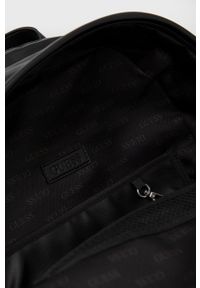 Guess plecak męski kolor czarny duży gładki. Kolor: czarny. Materiał: materiał, włókno. Wzór: gładki #5