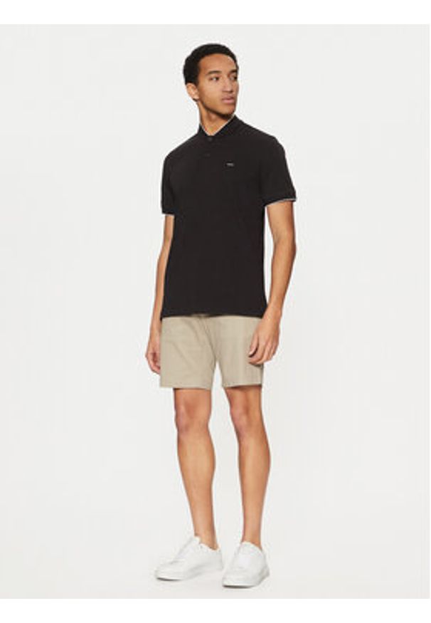 Calvin Klein Polo K10K114139 Czarny Regular Fit. Typ kołnierza: polo. Kolor: czarny. Materiał: bawełna