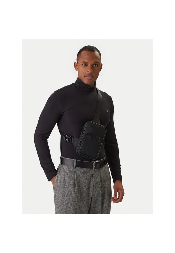 Saszetka EA7 Emporio Armani. Kolor: czarny