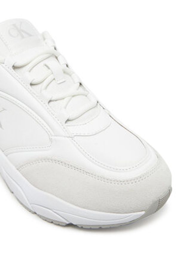 Calvin Klein Jeans Sneakersy Retro Tennis Mg Mix YW0YW01743 Biały. Kolor: biały. Materiał: materiał
