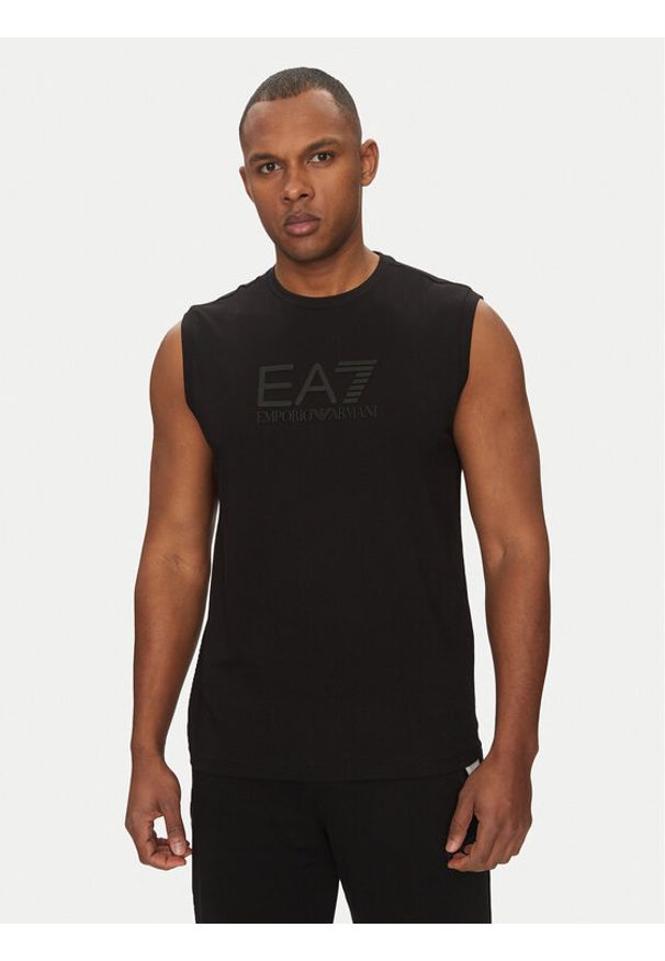 EA7 Emporio Armani Tank top 7M000223 AF10375 UC001 Czarny Regular Fit. Kolor: czarny. Materiał: bawełna