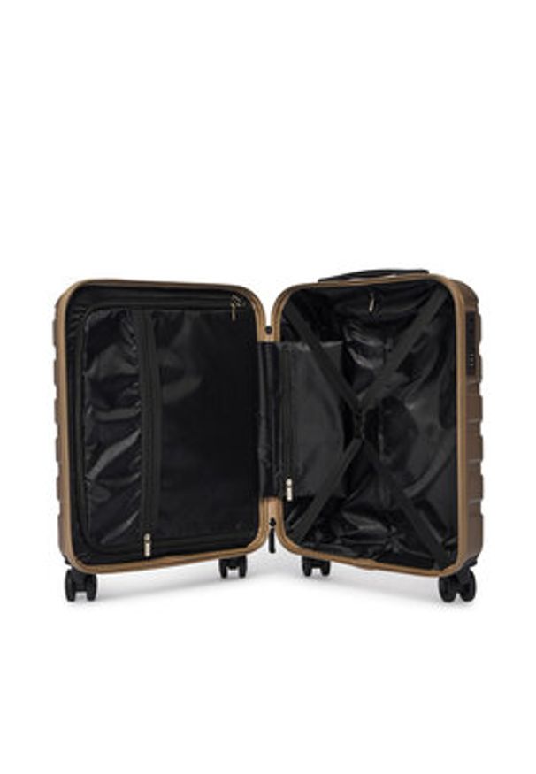 Gino Rossi Walizka kabinowa GIN-S-002-05-GOLD Złoty. Kolor: złoty. Materiał: materiał